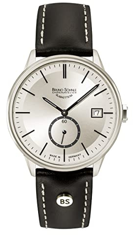 Bruno Söhnle Herren Analog Quarz Uhr mit Leder-Kalbsleder Armband 17-13183-241