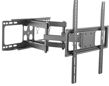 Audizio FMB60 - TV Wandhalterung Fernseher Halterung Schwenkbar, Fernsehhalterung, Neigbare TV Halterung für 32-65 Zoll Flach- & Curved Fernseher oder Monitor Halter bis zu 45kg, VESA 400x400