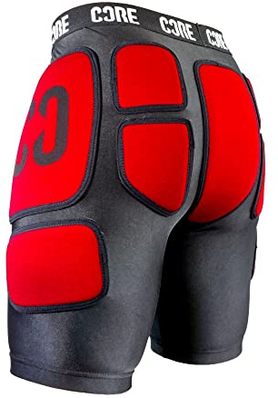 Core Protection Stealth Impact Protective Shorts Hip Pads for Action Sports, Bike Shorts, Butt Pads, Chamois Butt’r, Coccyx Shield Ski/Skate/Scooter/BMX/Cycling Shorts