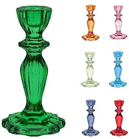 Talking Tables Portacandele in Vetro, Verde