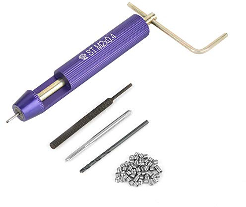 50 Stück M2 X 2D-Gewindereparatur M2 Helicoil-Einsatz Edelstahl-Spiraldraht-Schraubengewinde-Einsätze Schraubeneinsatz-Kit