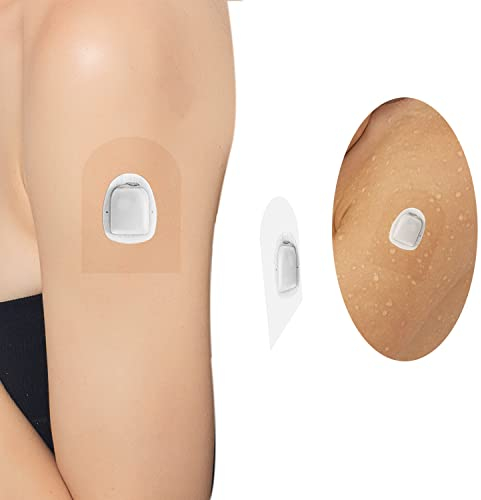 GTAGKOMMEN 40 Stück Omnipod 5 Pflaster Überpflaster für Omnipod 5, wasserdicht & transparent Fixierungspflaster für Omnipod Sensor, atmungsaktiv hautfreundlich und selbstklebendes Patch mit Loch