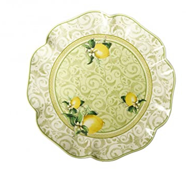 BRANDANI Piatto a Servire da Portata Limoni 31cm Porcellana