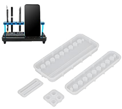 Molde De Soporte De Teléfono De Resina, Moldes De Soporte De Bolígrafo Para Fundición De Resina Soporte De Lápiz Soporte De Teléfono Molde De Silicona Para Moldes De Soporte De Teléfono De Resina Epox