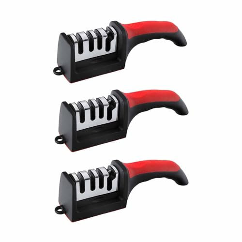 Affûteurs manuels Petits affûteurs professionnels Aiguiseurs de couteaux, Meilleur aiguisoir à main pour couteaux, acier à aiguiser, Kit d'affûtage amovible multifonctionnel pour couteaux et ciseaux d