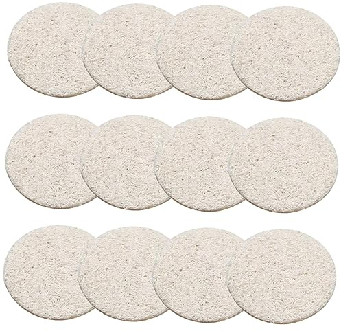 WATIIFUFU 36 Pezzi Dischetti Esfolianti di Luffa Naturale per Pulizia Viso e Rimozione Trucco, Morbidi, Laccetto Elastico, Adatti ai Ragazzo Ragazza per Uso Quotidiano
