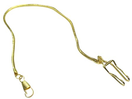 LIFKOME Vintage Taschenuhrkette aus Metall mit Karabiner Vielseitig für Formelle und Legere Kleidung als Taschenuhr Zubehör
