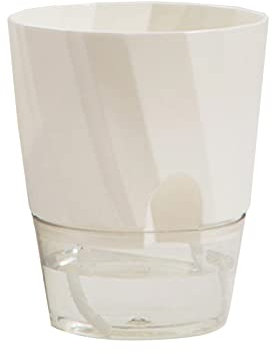 Selbstbewässernder Pflanzer Usambaraveilchen Töpfe Durchsichtiger Kunststoff Automatischer Bewässerungspflanzer Blumentopf Quadratischer Blumentopf Für Alle Zimmerpflanzen Kräutertopf (A, One Size)