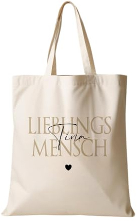 Manufaktur Liebevoll | Stoffbeutel Personalisierte Geschenke für Frauen Einkaufstasche Shopper Beutel Geburtstagsgeschenk für Frauen Dankeschön Geschenke Weihnachten