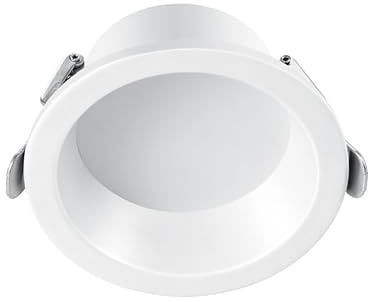 Panel de disco Downlight 5W/7W/10W LED blanco empotrado Iluminación Lámpara deflectora, 3000K/4000K/6000K seleccionables Downlights for dormitorio(Neutral light,10W)