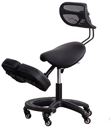 Ergonomischer Kniestuhl mit verstellbarer Rückenlehne und Höhe, verbessert die Körperhaltung für Büro und Zuhause