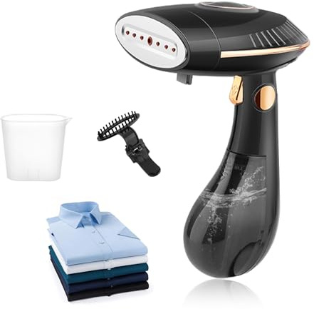 Steamer Dampfglätter 1500W, Dampfbürste Steamer mit 25G/Min Dampfleistung | Faltbarer Clothes Steamer für Zuhause & Reise Dampfglätter | Kein Bügelbrett erforderlich