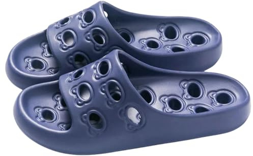 Fryloo Chanclas Zapatillas De Baño Antideslizantes – Sandalias Ligeras Verano para Mujeres Y Hombres, Zapatos Interior Exterior-Azul Profundo-39-40