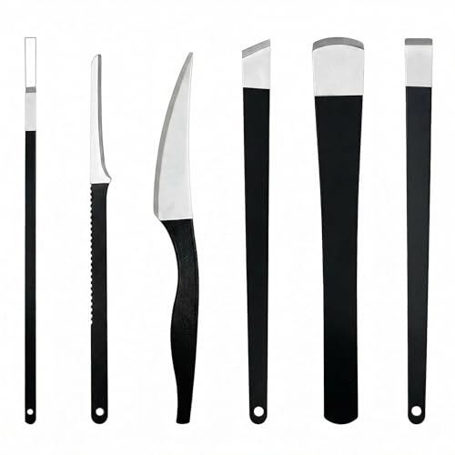6 Pieces Ensemble de Pédicure Outils, Outil de Nettoyage des Pieds | Kits de Couteaux de Pédicure Professionnels Case de Rangement Lime,pour Enlever les Cuticules,les Peaux mortes,Salon de Beaut