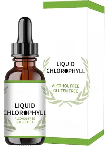 Klorofyll - Inre deodorisering, för matsmältning och immunstöd, antioxidanter, kollagen för hår och hudhälsa - Vegansk, icke-GMO