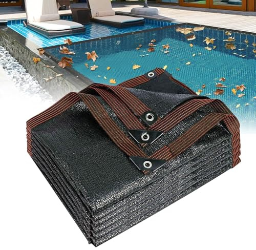 Red de Seguridad Piscina Malla Fina,Protección Anti-Hojas con Bordes Reforzados,Cubierta UV Resistente Uso Anual,Cobertor para Piscinas Fácil Instalación Piscina Enterrada Elevada(3x8m(10x26ft))