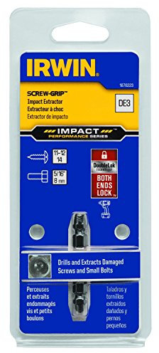 Irwin Impact Performance Series Grip – Juego de extractor de tornillos Insertar Bits, 1876223