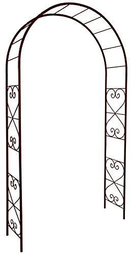 Louis Moulin 3166 Arche Jardin avec Décor Romantique Métal Fer Vieilli 130 x 250 cm