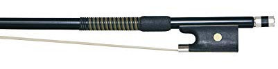 P&H Violin Bow Black Fibreglass with Natural Hair 4/4