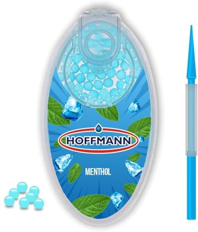 Hoffmann - Premium Aroma Kapseln Menthol | DIY Click Filter Kugeln | 100 Kugeln