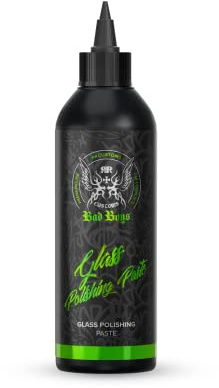 BadBoys Glass Polish Paste 350g Glaspolitur zum Entfernen von leichten Verkratzungen Fenster Politur Scheiben Politur Windschutzscheibe Politur Glas Politur