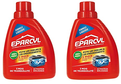 EPARCYL Lot de 2 Flacons (500mL) Liquide Activateur Biologique – Entretien Fosses Septiques