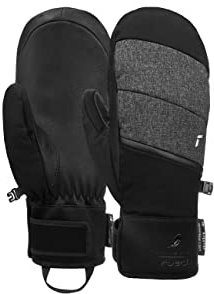 Reusch Winterfäustlinge Damen | warm, wasserdicht & atmungsaktiv | Skihandschuhe mit Echtdaunen-Isolation, Ziegenleder-Innenhand & Finger Lining | für Piste & Winter Outdoor | FEBE R-TEX XT Mitten