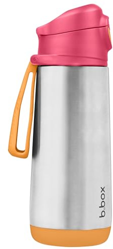 b.box Borraccia Termica con Beccuccio per Sport | Borraccia Bambini Tilt and Sip | Mantiene le Bevande Fredde Fino a 15 Ore, Calde Fino a 8 Ore | 500 ml