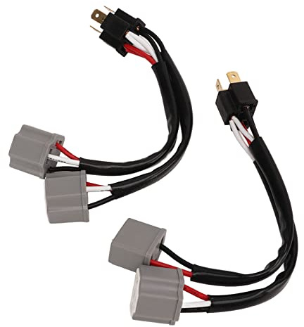 2Pcs 9003 H4 Scheinwerfer Kabelbaum Sockel Adapter Männlich zu Weiblich 2 Weg Splitter Drähte für Lkw Pickup LED Kabel Stecker