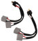 2Pcs 9003 H4 Scheinwerfer Kabelbaum Sockel Adapter Männlich zu Weiblich 2 Weg Splitter Drähte für Lkw Pickup LED Kabel Stecker