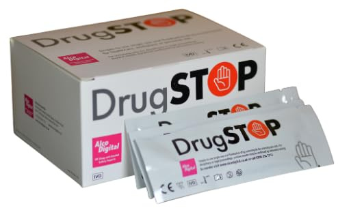 DrugSTOP Test sui fluidi orali - 1 test antidroga per la saliva per cocaina, oppiacei e cannabis