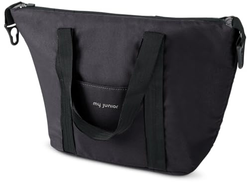 my junior® NOAX² Wickeltasche | praktische Tasche mit Schultergurt und Befestigungshaken am Griff für Deinen 2-in1-Kinderwagen NOAX²
