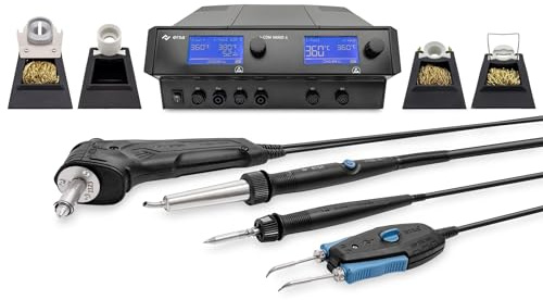 ERSA i-CON VARIO 4 MK2 ESD Mehrkanal Löt- und Entlötstation 500 Watt mit i-TOOL AIR S + i-TOOL MK2 + CHIP TOOL VARIO + X-TOOL VARIO 0ICV4005AICXV