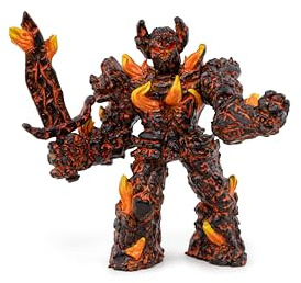 Papo Feuergolem-Figur Spielzeug, Fantasy-Kollektion, ab 3 Jahren | Kreatives Spiel mit einem magischen Wesen | 12 x 11 x 5 cm | handbemalt | Sammlerstück zum stolzen Ausstellen zu Hause