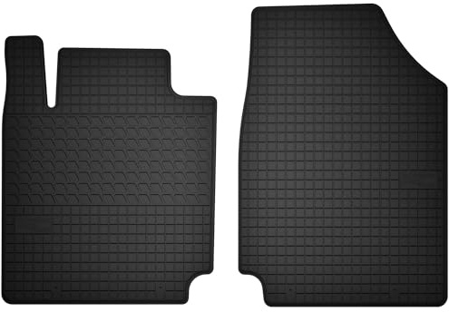 Wielganizator Automatten-Set – Passend für Nissan Micra K12 (2002-2010) – Gummimatten – Autozubehör – Auto Fußmatten – 2-teilig – Schwarz