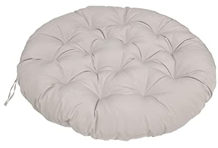 Großes rundes Papasansitzkissen, extra dickes Bodenkissen für Drehstühle Indoor/Outdoor Garten Papasansessel Ersatzkissen