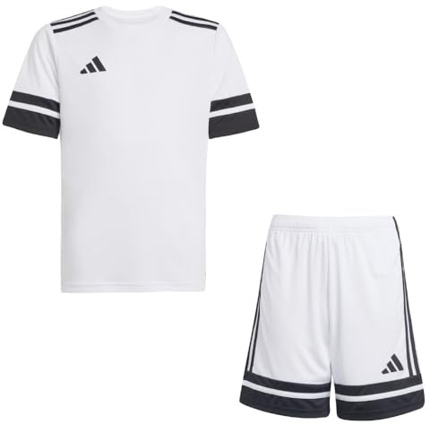 Addias Trikotsatz Kinder weiß schwarz Squadra 25 Gr/152 - Sportbekleidung Set