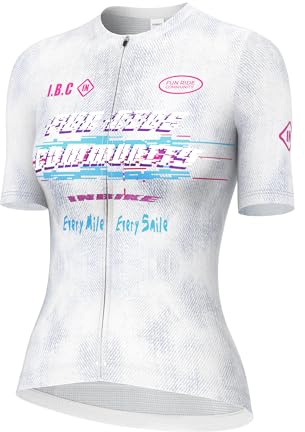INBIKE Fahrradtrikot Radtrikot Damen Kurzarm Slimfit Sommer mit 3 Taschen Atmungsaktiv Schnelltrocknend UV-Protect Weich WW585
