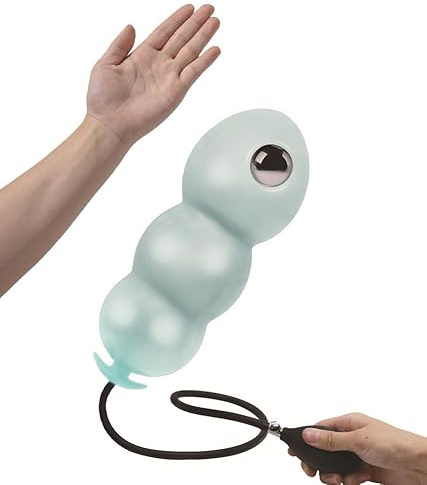 ZJPOJPH Perline anali gonfiabili in silicone, pompa anale vaginale, plug anale, dilatatore vaginale, plug anale gonfiabile regolabile, giocattoli sessuali for donne e coppie(Grün)