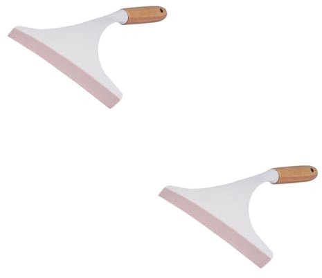 WRITWAA 2 Piezas De Limpiador De Agua para Ventanas Rascador para El Hogar Limpiaparabrisas De Coche Escobilla De Goma Multiusos Escobilla De Goma Manual Escobilla De Color Aleatorio
