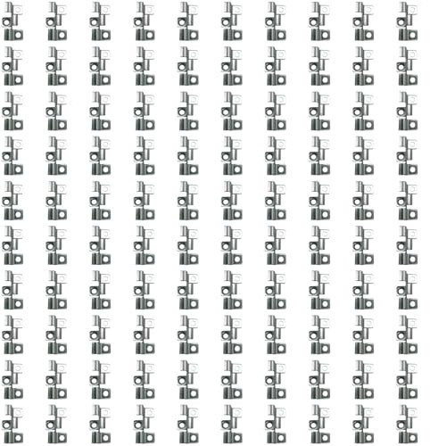 ZAYIUKI Lot de 100 clips de terrasse solides en acier inoxydable pour terrasse composite - Fixation cachée avec vis