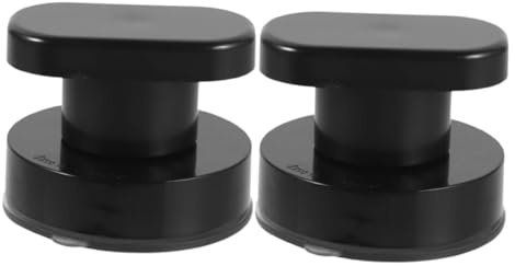 WOONEKY 2 Piezas Pull Handle con Ventosa Fuerte para Baño Agarre Antideslizante sin Taladro Asidero Versátil para Puerta de Ducha Azulejo y Armario Negro