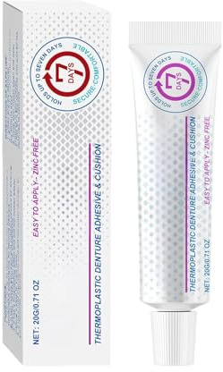 Thermoplastic Denture Adhesive Long-Lasting, Thermoplastischer Haftcreme Für Zahnprothesen, Thermoplastischer Prothesenkleber, Haftcreme Extra-Super-Stark Für Die Dritten Für Zahnprothesen (1PCS)