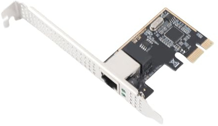 Aumotop Scheda di Rete Efficiente Adattatore PCIe Gigabit Ethernet per 10, Scheda di Rete PCIe 1 Gigabit per Case Computer Piccole Dimensioni