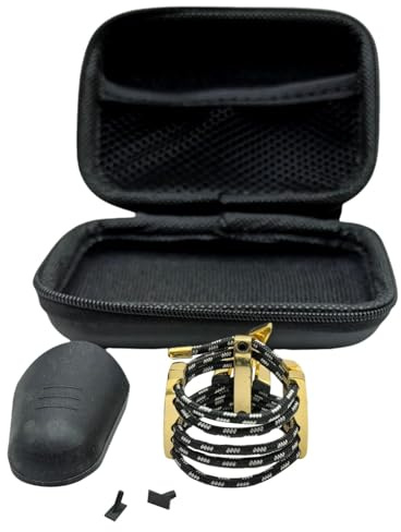 TTETTZ Boquilla Abrazadera de Metal para Saxofón Y Ligadura Firme Y Compacta Prolonga Durabilidad Del Instrumento Adecuada para Clases de Música Pr, Clarinete