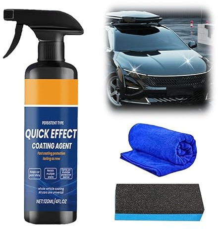 Quick Effect Coating Agent, 2026 Neu 3 In 1 Auto Beschichtung Spray, Schneller Kratzer Entferner Auto, Abnutzungserscheinungen Autopolitur Für Alle Lacke (Matt, Metallisch, Glänzend) (1)