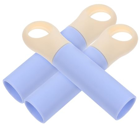 BETOOKY Mop and Broom Handle Grip Replacement Tubes and Easy Installation 3pcs with Comfortable Plastic Grip for Home Cleaning Dustpan Accessory