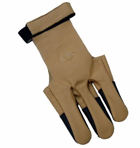 Bearpaw Neue 100% Soft-Ziegenleder Bogenschiesshandschuh Recurve (groß) | Compound Bogen, BEARPAW Neue 100% Soft-Ziegenleder Bogenschiesshandschuh Recurve Compound Bogen