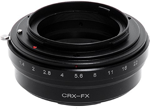 Blackdove-cameras Bague d'adaptation pour monter objectif Contarex (CRX) sur boitiers Fuji X. Adaptateur.