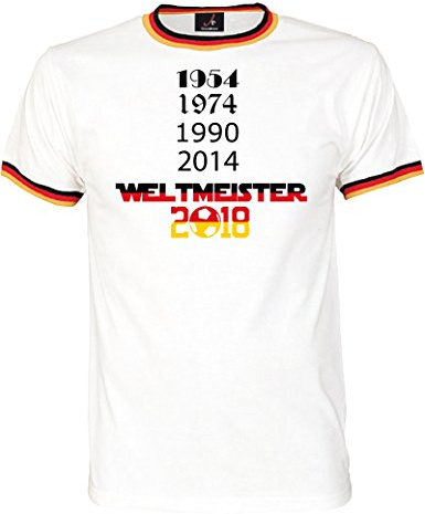 T-shirt Coupe du monde 2018 - Pour célébrer la Coupe du monde de football - Maillot avec motif pour homme et femme en M, L, XL, 2XL, 3XL